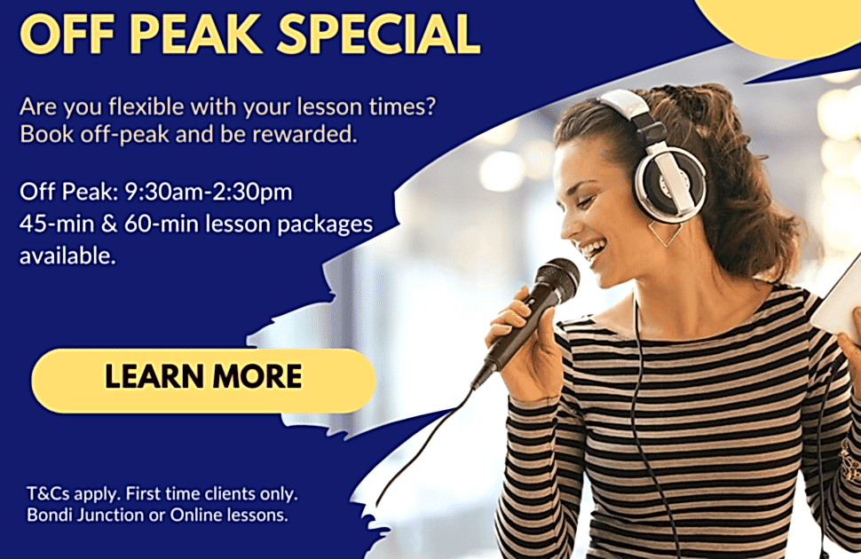 Off Peak Special Learn to Sing with Unlock Your Voice