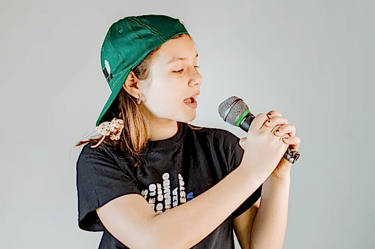 Girl singing